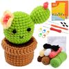 Beginners Crochet Kits DIY Crochet Starter Kits Including Crochet Hook, Yarn Balls, Needle, Instructions, Accessories