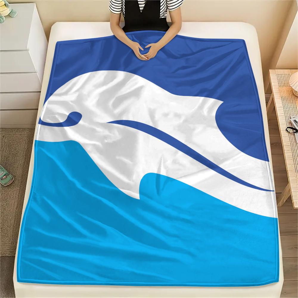 1PC Delfino Pescara 1936 Print Flannel Blanket, High quality All Seasons, Home Decor, Warmth and Comfort, Perfect for Christmas Gifts