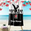 Name Custom Besiktas JK Logo Print Beach Towel, Large Soft Quick Dry Towel for Beach Camping Swimming