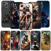 Чехол для телефона Мото Кросс Мотоцикл Спорт Для iPhone 17 16 15 Pro Max 11 12 13 14 7 8 Plus SE 2020 X XR XS Мягкий Черный