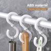 8Pcs S-Shaped Anti-Fall Plastic Hooks Strong Load Bearing Rust-proof Multi-purpose Shower Curtain Hooks AVE