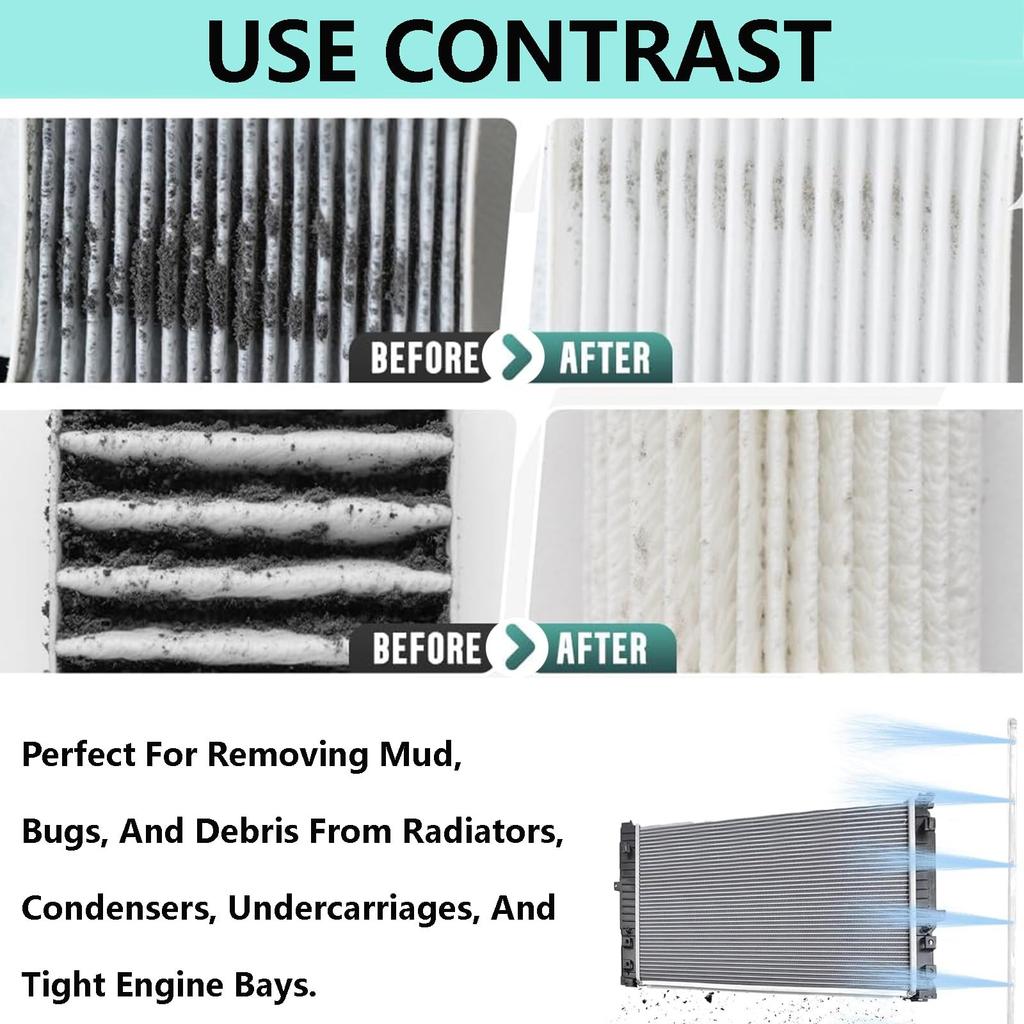 Car Water Tank Non Dismantling Cleaning Tool, Heavy-duty Truck Condenser Radiator -use Blowing Water Tank Cleaning