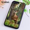 Krajews Олень Северный олень Животное Мягкий Чехол для телефона Крышка для iPhone 14 5 6s 7 8 plus XR XS 11 12 13 pro max Samsung S21 S22ultra Plus