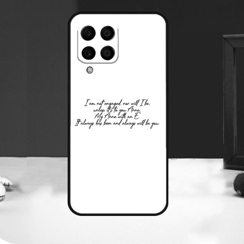 Чехол Anne with an E для Samsung Galaxy M11 M21 M31 M14 M34 M54 M12 M32 M52 M15 M13 M16 M36 M56 M53 M35 M55