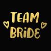 Team Bride Wedding Bronzing Tattoo Stickers, Bachelorette Party Stickers Tattoo