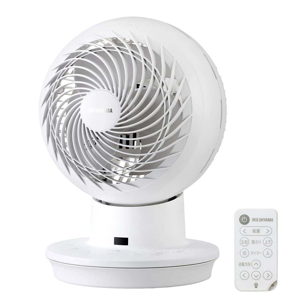Iris Ohyama 28 Powerful Air with Remote White Circulator, Quiet, Up/Down, Left/Right Swing, Tatami, Blower, Compact, Control, AZ-SDC15TEC-W,