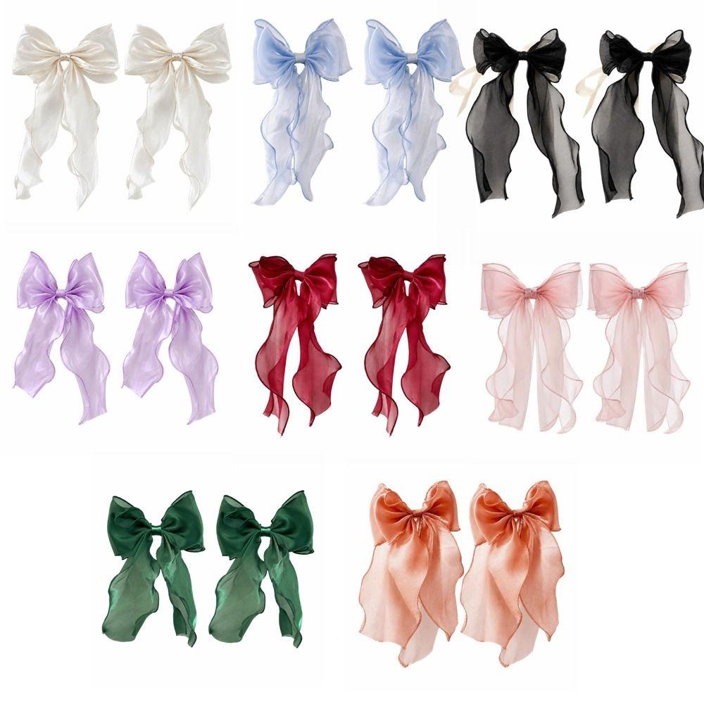 2PCS Non Drilled Curtain Clips Home Decor Curtain Tieback Romantic Bow Curtain Tie Home Decor