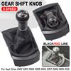 Для SEAT Ibiza 2002 2003 2004 2005 2006 2007 2008 2009 2010 ручка переключения передач кожаные гетры чехол для багажника автомобиля 5 скоростей