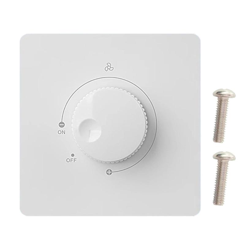 Adjustable Plastic Fan Speed Regulator Wall Switches 3 Power Setting 220V 10A