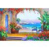 Daimond Painting Sea-Shore Garden 3D Diamond Painting Full Rhinestones Diamond Painting Embroidery