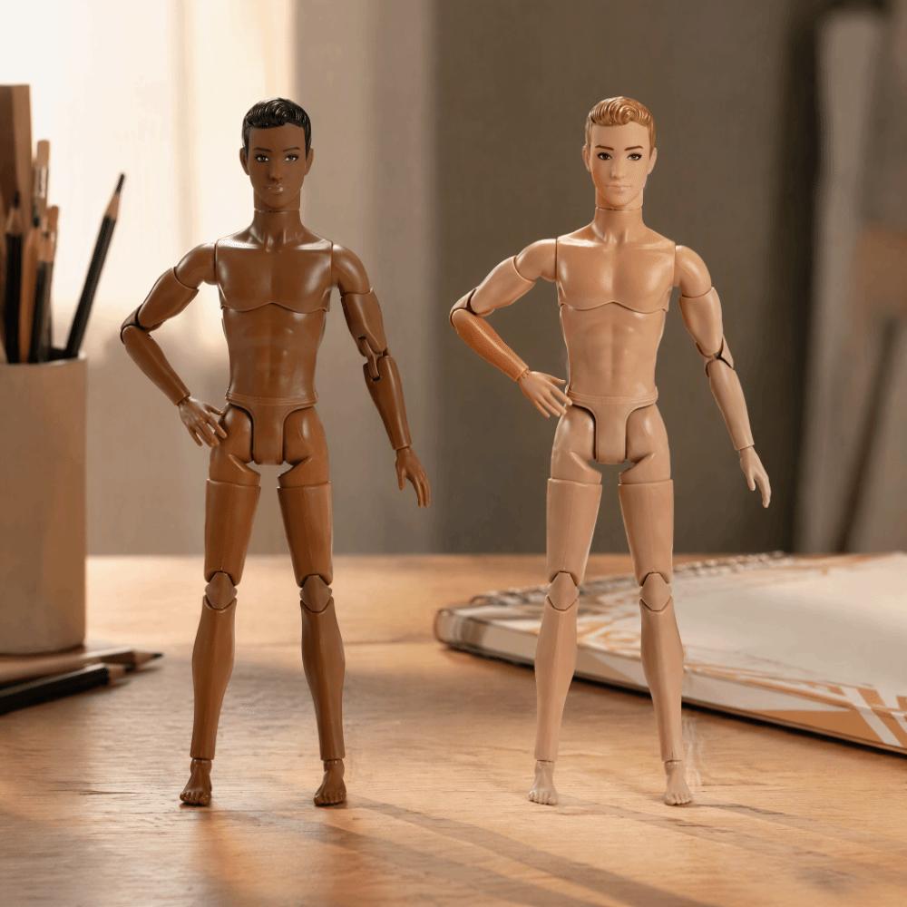 Multi-Joints Male Model White/Normal/Tan Action Figure Body 31cm Male Doll DIY Toy