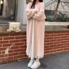 Autumn Winter Lazy Style Loose Thickened Pure Imitation Mink Fleece Knitted Sweater Cardigan Coat Women's Coats