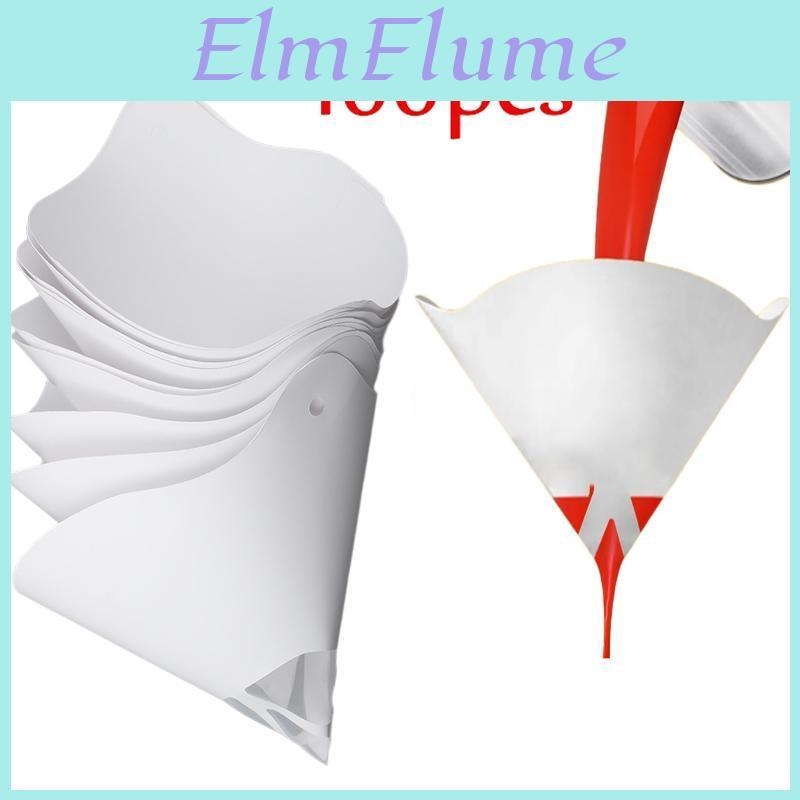 10x19 100pcs Filter Paint Paper Cm 100 Microns Car Paint Spray Mesh Paper Filter Funnel Strainer Disposable Conical Straining Funnel
