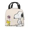Сумка для ланча Snoopy с застежкой-клипсой и компактная и портативная термоизолированная сумка-тоут для ланча, экологичная унисекс сумка-тоут для поездок на работу или 13 см