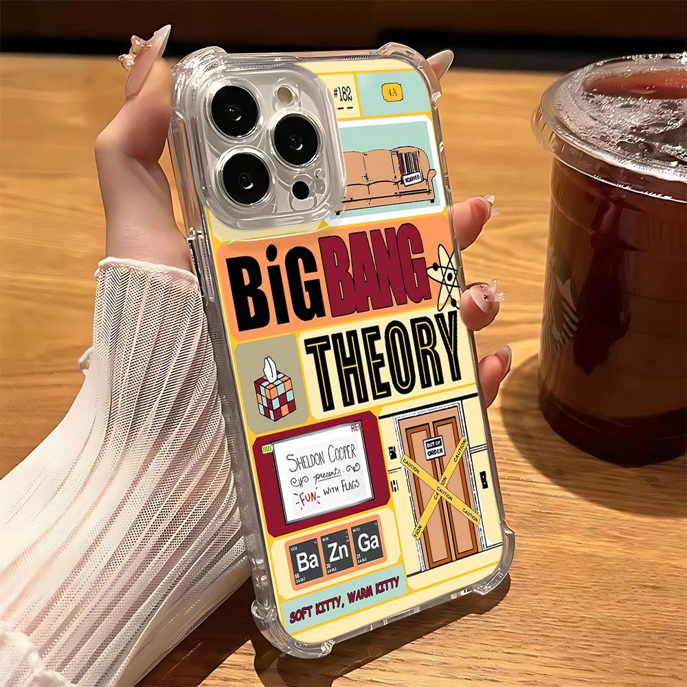 The Big Bang Theory tv show Phone Case For iPhone 16 15 14 13 12 11 Mini Pro Max X XR XSMax 7 8 Plus Anti Fall Transparent Cover