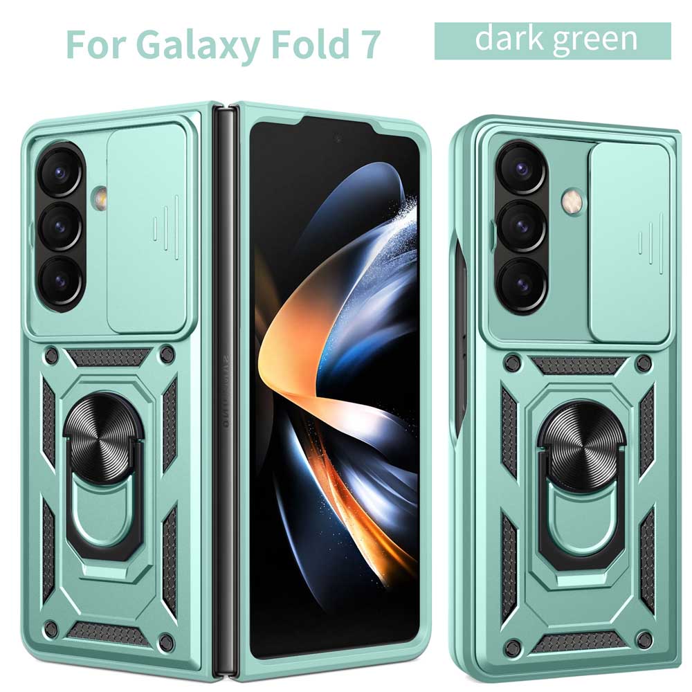 Для samsung Z Fold 7 5G Жесткий бронированный чехол для Samsung Galaxy Z Fold6 Fold5 5G fold4 Чехлы с держателем-кольцом для пальцев