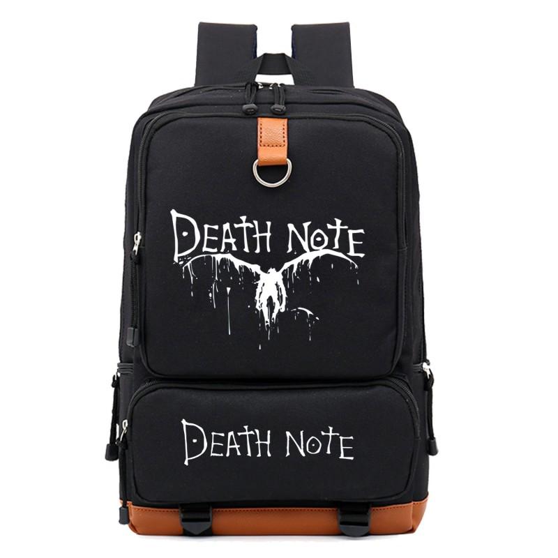 Death Note Anime Cosplay Backpack Teens Students Large Capacity School Travel Bag With Character Print