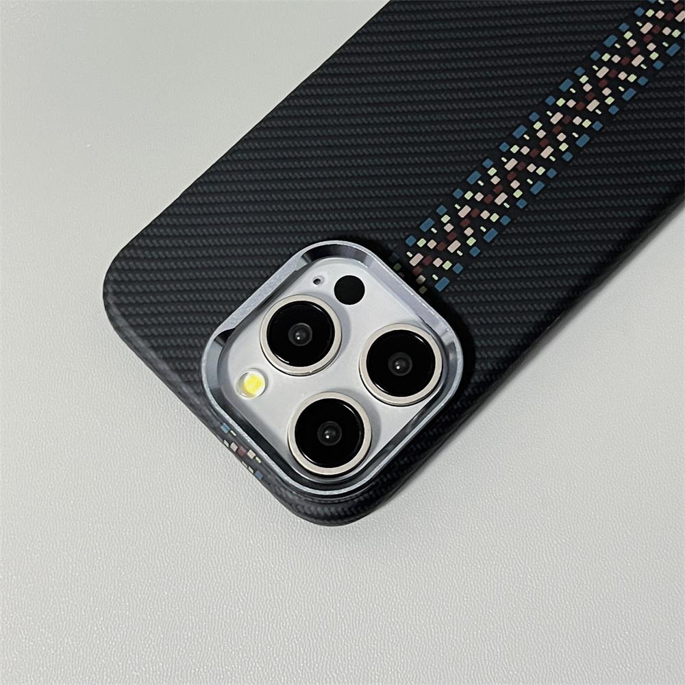 Ультратонкая текстура углеродного волокна для чехла телефона для iPhone 14 1 16 17 Pro Max Матовый ПК-чехол с магнитной беспроводной зарядкой