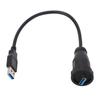 Водонепроницаемый разъем USB3.0 длиной 0,3 метра, прямой штекер USB-штекер с креплением на панель
