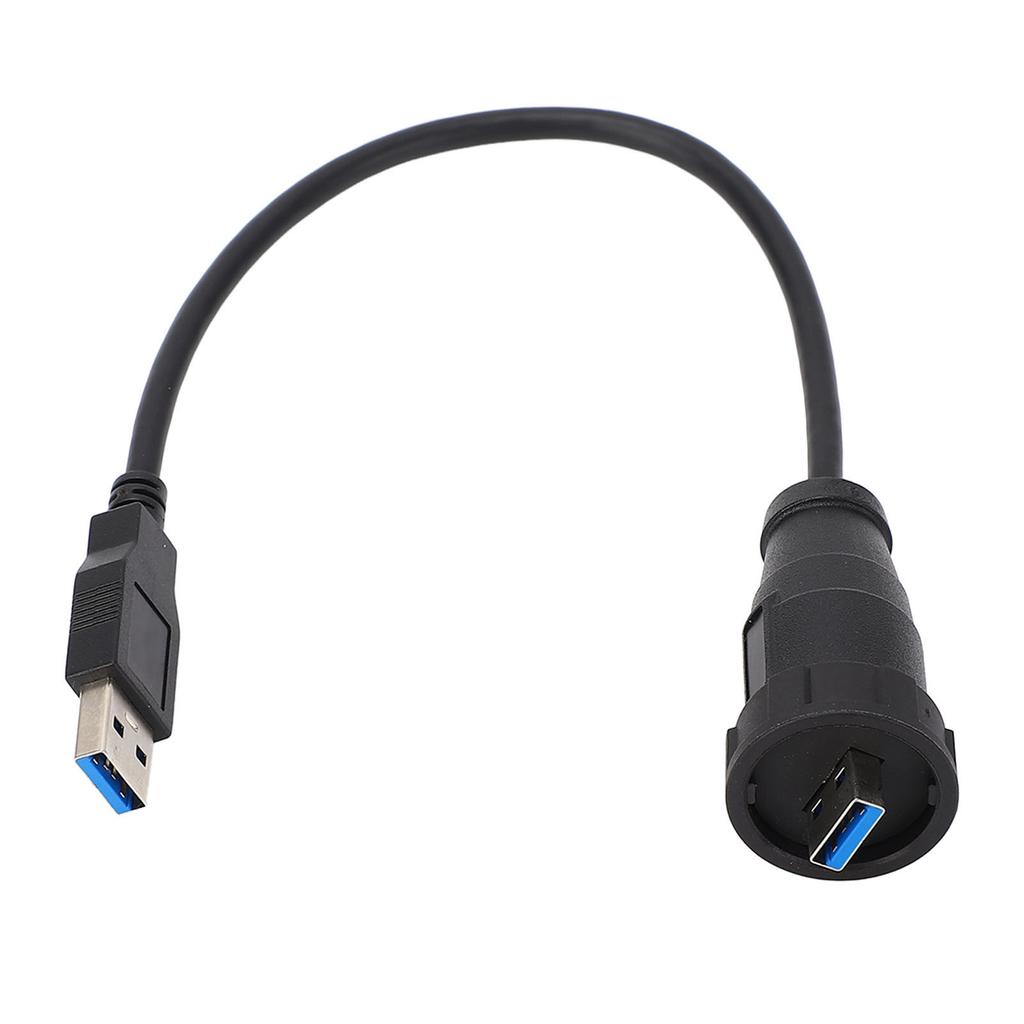 Водонепроницаемый разъем USB3.0 длиной 0,3 метра, прямой штекер USB-штекер с креплением на панель