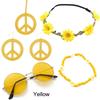 60's 70s Style Hippie Costume Accessories Set Necklace Earrings  for Groovy Party Girls