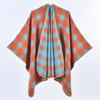 New Imitation Cashmere Women's Shawl Warm Split Cape Travel Four Seasons Double-sided Outer Scarf Cape