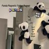 Panda Plush Refrigerator Magnet - Cute Stuffed Animal Souvenir