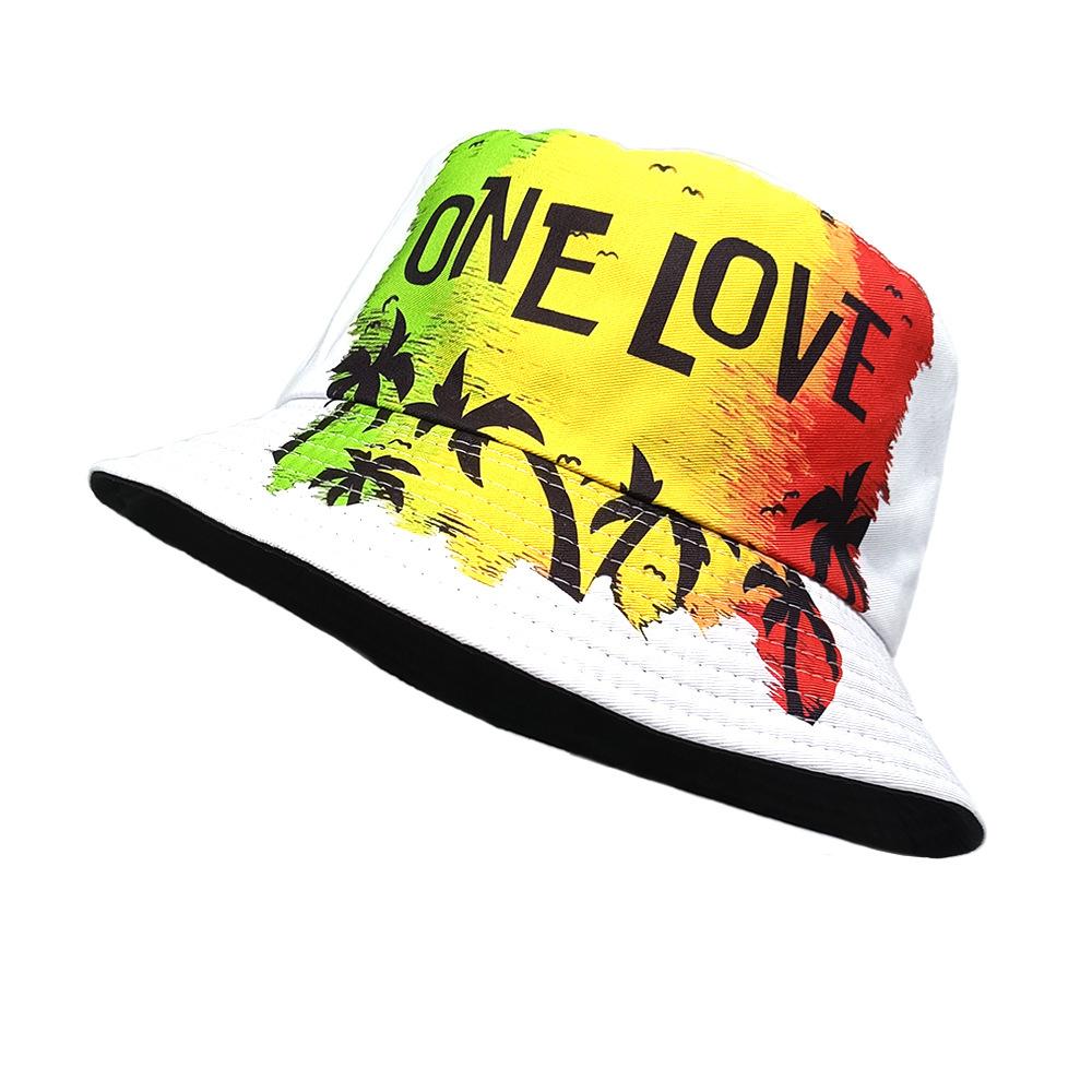 ONE LOVE Панамы с принтом 'Любовь' для мужчин и женщин, летние, для улицы, защита от солнца, панамы-унисекс, рыбацкие кепки, солнцезащитные кепки, модные