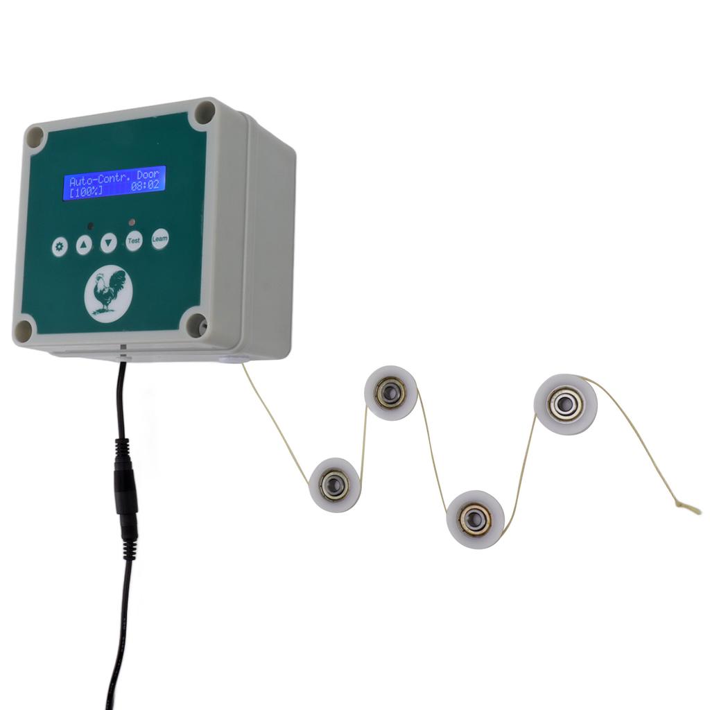 IP44 Автоматический контроллер двери курятника Таймер Светочувствительный пульт дистанционного управления дверью курятника