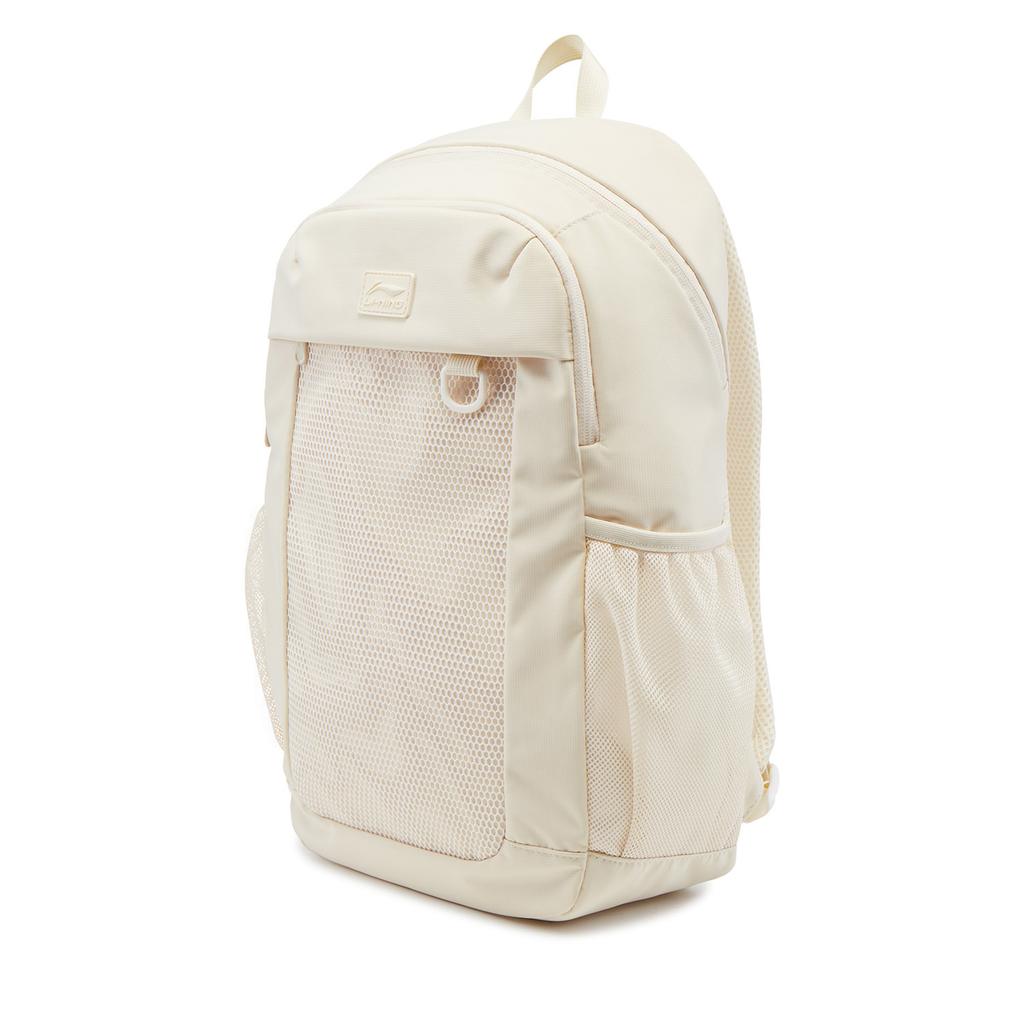 New LiNing Sports Life Collection Polyester Backpack Unisex Eggnog Gray ABSV395-2