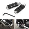 1Pair Motorcycle Foot Rests Anti-Vibration Foot Pegs with Mount Motorbike