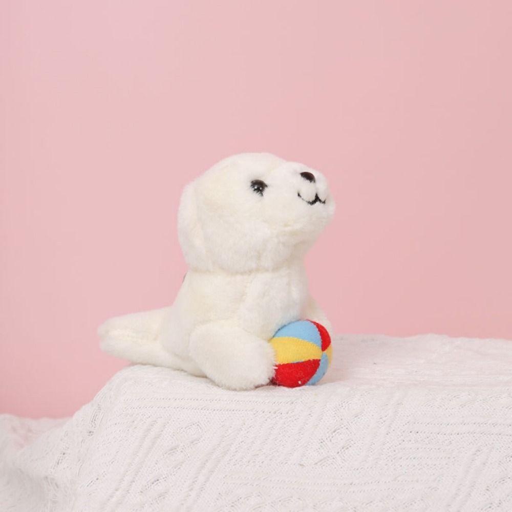 Shark Animal Beluga Plush Keyring Marine Animal Orca Plush Keychain DIY Trinket   Toddlers