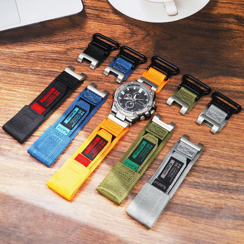 Для часов Casio GSHOCK Heart of Steel Ремешок GST-S130/S110/S120/W130L/B100/W300/400 Модифицированный нейлоновый ремешок для часов Аксессуары