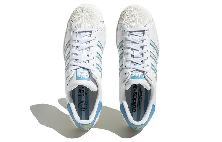Superstar Adidas Originals 'Белый Голубой' GX9876