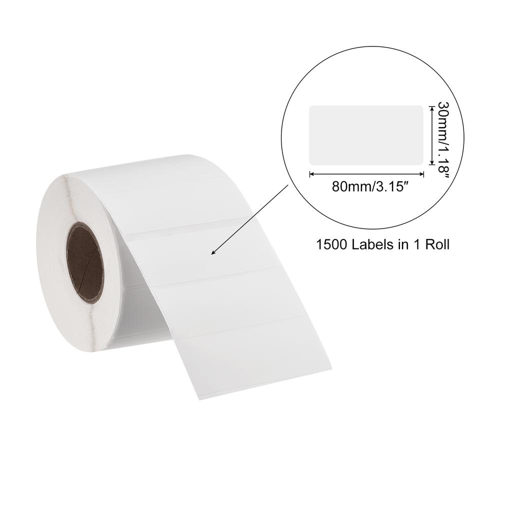 1 Roll Direct Thermal Label Shipping Stickers for Packaging Craft Projects White 250-10000 Labels Self Adhesive Thermal Labels
