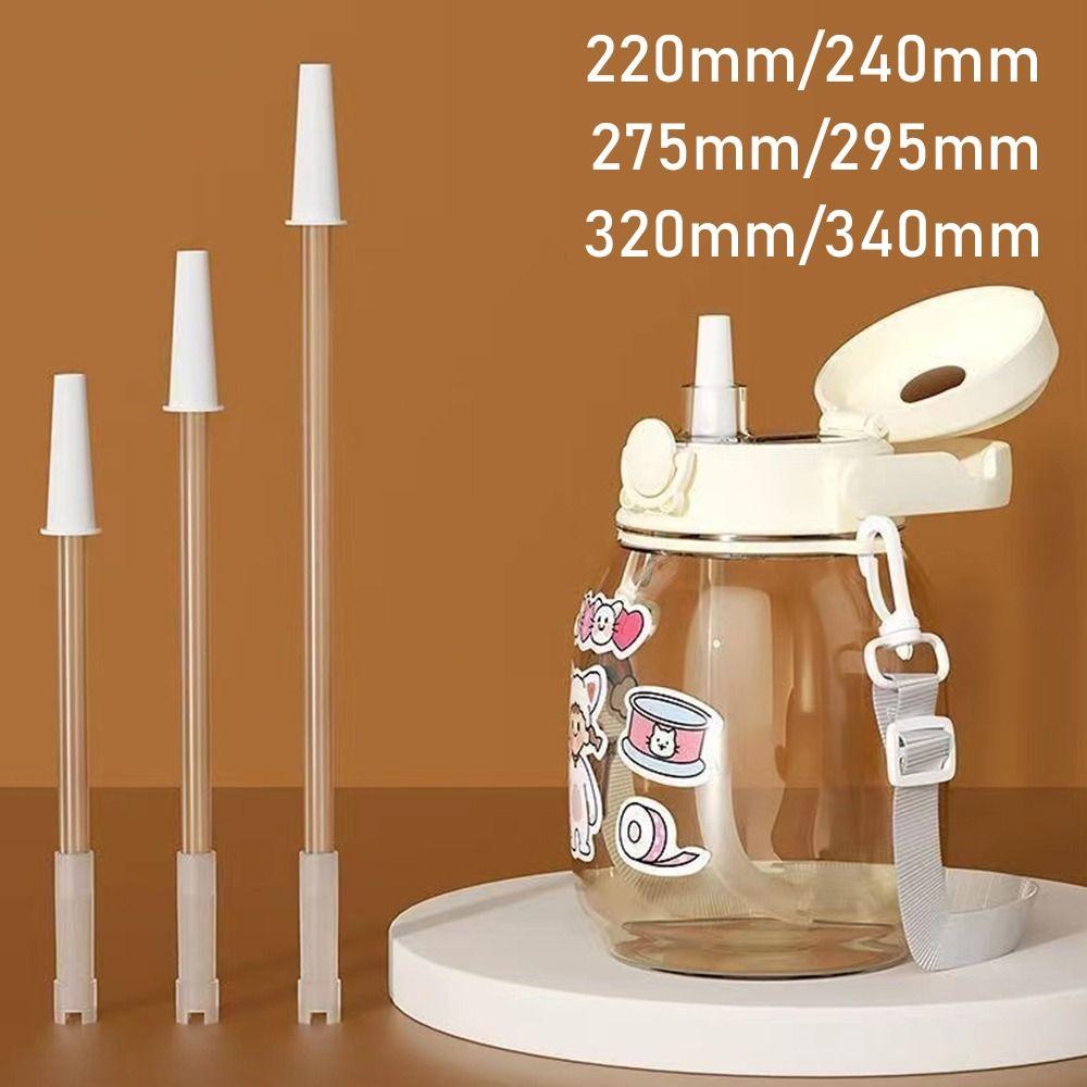 4Pcs Removable Reusable Cup Straw Silicone Cup Accessories New Bottle Straw Direct Drinking Cup