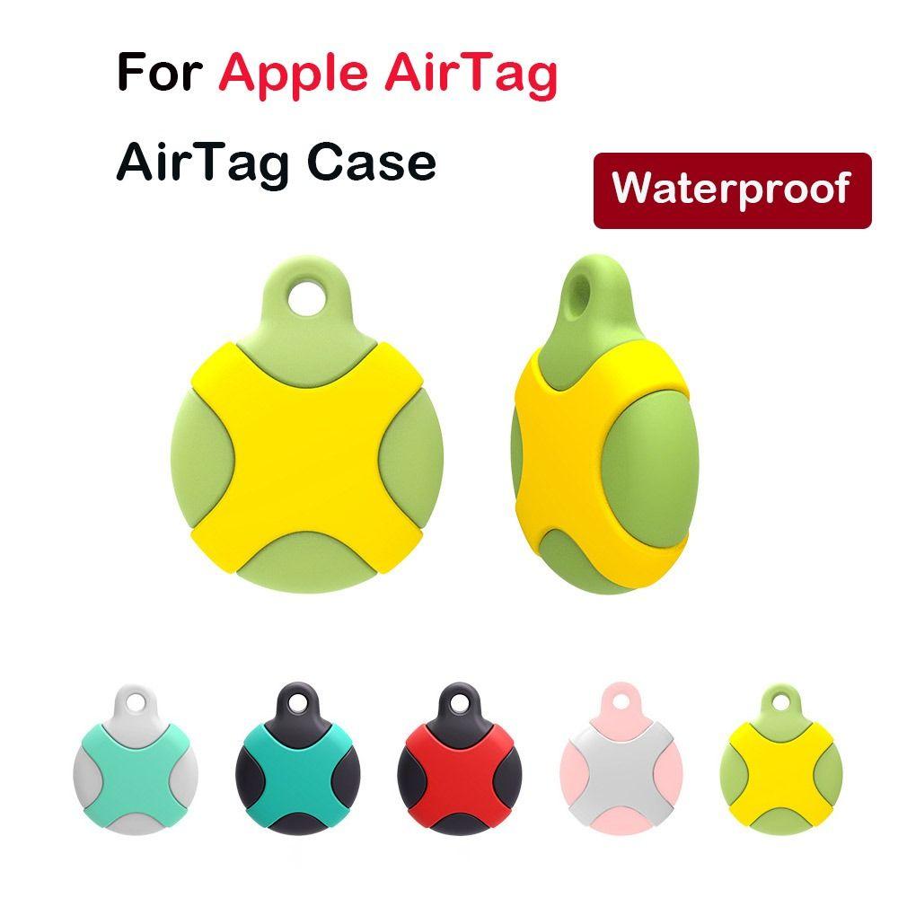 Silicone for Air Tag Protective Cover With Hook Buckle Tracker Case Colorful Locator Shell  Adults