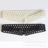 Women Pearl Belt Summer New Decorative Dress Imitation Four row Waist Cover Korean style All match Outer Skirt Stretch  Fashion