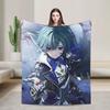 Плед Lohen Game Fleece Пледы Genshin Impacts для постельного белья Спальни Легкие пледы для кровати