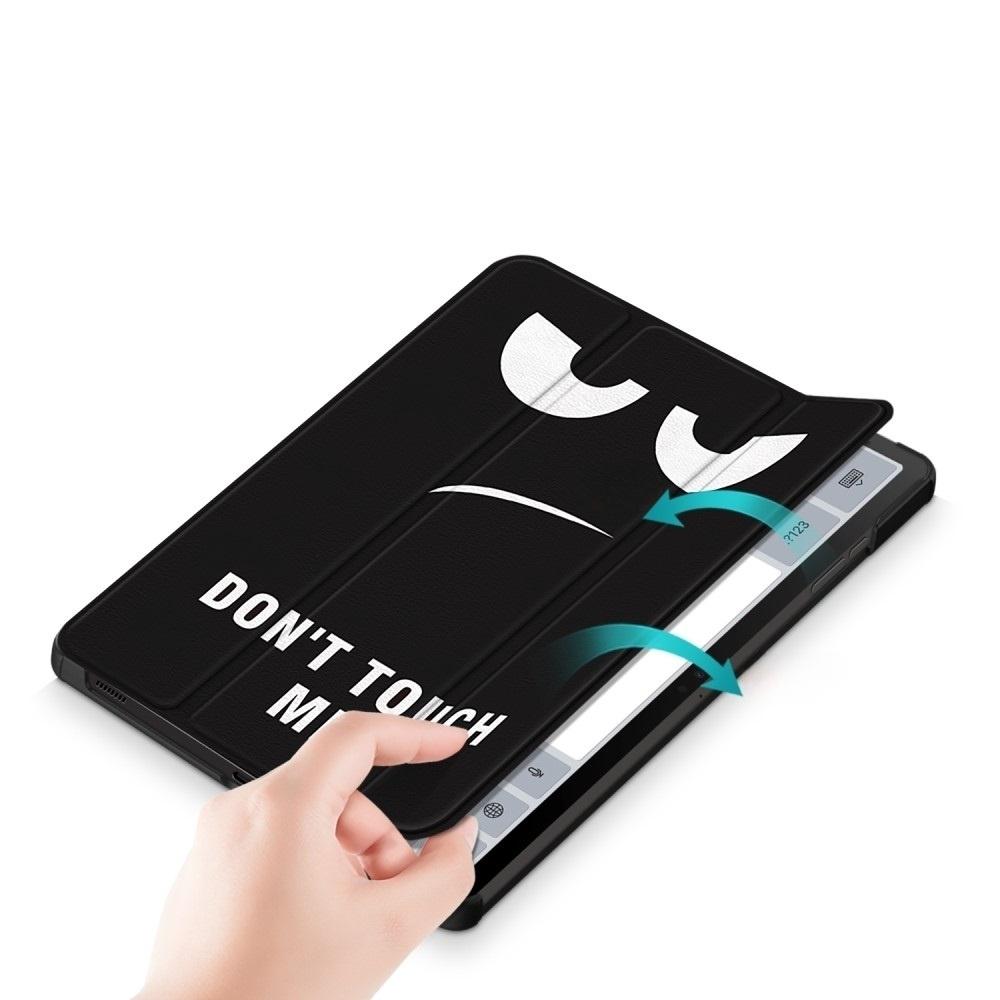 Samsung Galaxy Tab S9 FE+ Plus case with stylus holder, Don't Touch Me