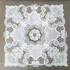 Classical White Lace Embroidered Square Fruit Dessert Coffee Table Coaster Tea Mat Jewelry Box Antique Cover Cloth