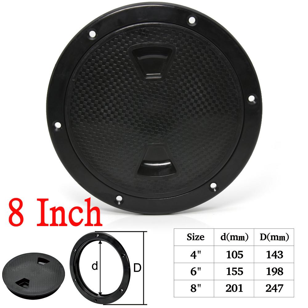 Крышка люка ABS круглая белая 4" 6" 8" палубная пластина нескользящая вывинчивающаяся палубная инспекционная пластина для яхты морского автофургона лодочные аксессуары