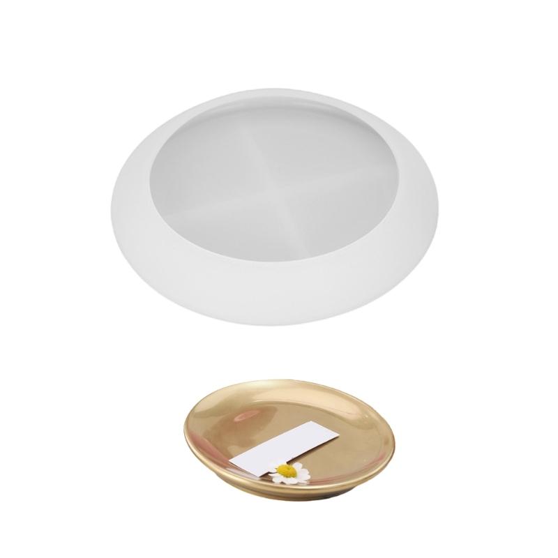 Silicone Teacup Candle Holder Mold Handmade Tray Moulds Silicone Texture Suitable for Craft and Handmade Decorations