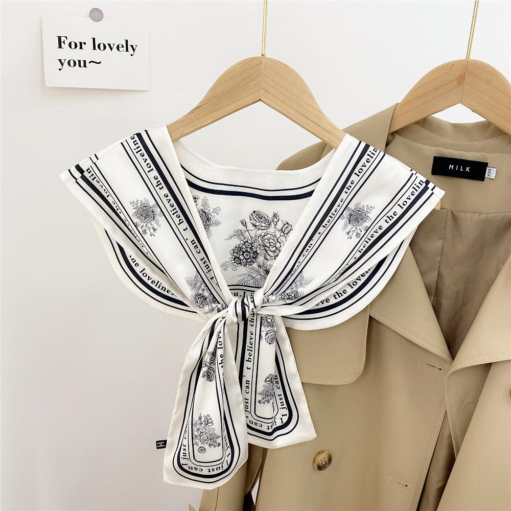New Shoulder Scarf Shawl Women'S Fake Collar Shoulder Protection Scarf Air-Conditioned Room Camisole Decoration Paired With Neck Protection Knot