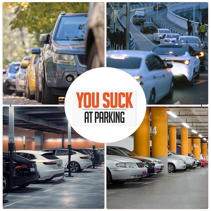 Наклейки с надписью «Плохая парковка» Визитные карточки с надписью «Плохая парковка» Карточки с забавными нарушениями правил парковки Карточки с шутками Двойная печать Автомобильные аксессуары