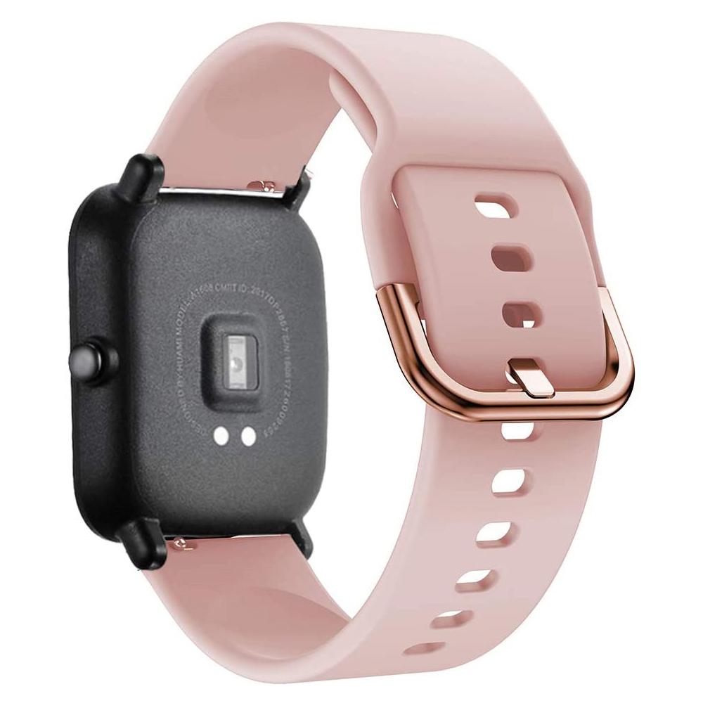 Силиконовый ремешок 20 мм/22 мм Для Amazfit GTS/2/2e/4/3/GTS2 Mini/GTR 4/47 мм/GTR2/2e/stratos 2 Браслет для часов Amazfit bip 6 5 3 ремешки