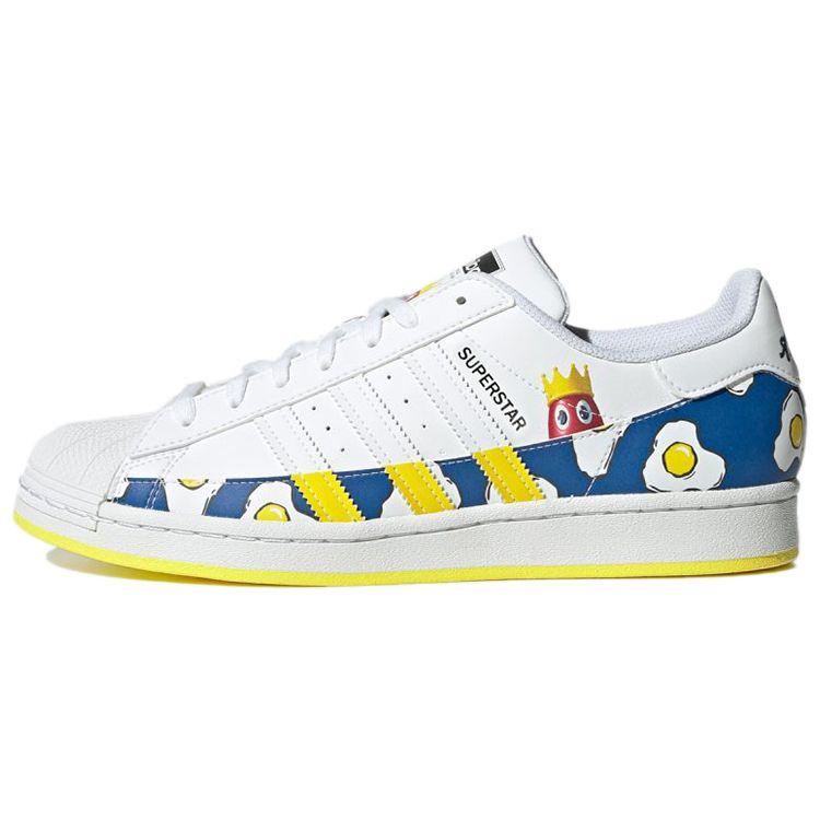 Philip Colbert X Adidas Superstar Save The Lobster - Fried Eggs Unisex Sneakers White Footwear-White Bright-Yellow GX7997