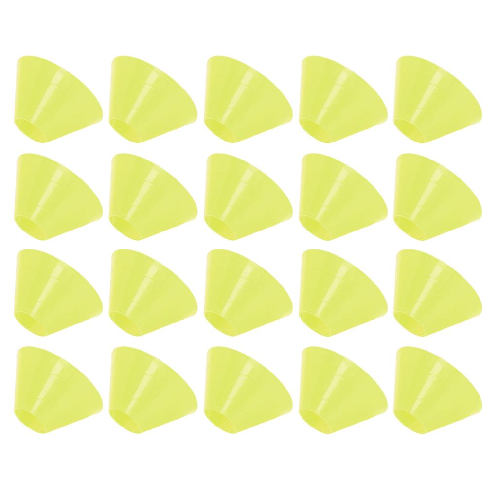 20PCS Football Training Markers Multifunction PE Soccer Training Disc Cone Set for Kids Novice
