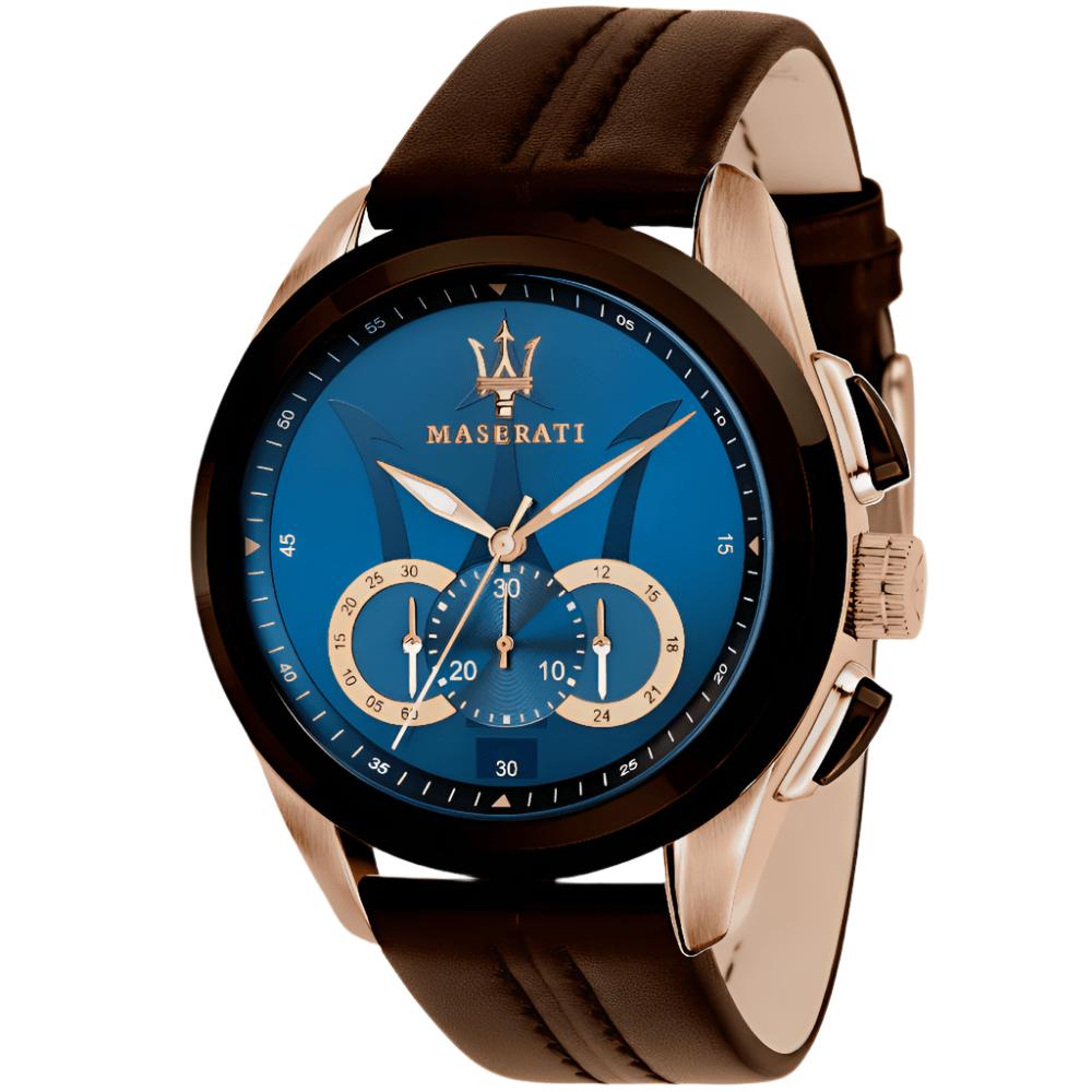 Maserati R8871612024 Мужские часы Traguardo Chronograph с синим циферблатом