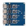 4-портовая Ethernet-адаптерная плата для RASPBERRY-Pi 5, 2,5G, высокоскоростная, без драйверов, сетевая интерфейсная карта, печатная плата 91,5 мм